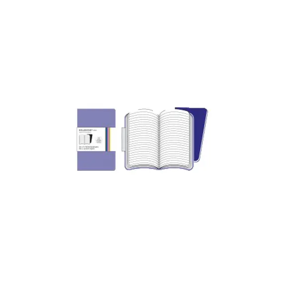 Caderno de Bolso Pautado Moleskine Lilás - Pack de 2 | Loja BluePixel.pt