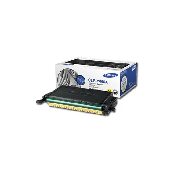Toner Samsung Y660 Amarelo CLP-Y660A/ELS - Compatível com Impressoras Samsung - Até 2000 páginas
