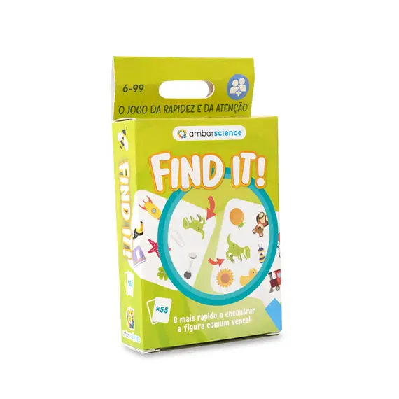Jogo Find It! Ambarscience - Diversão educativa para crianças | bluepixel.pt