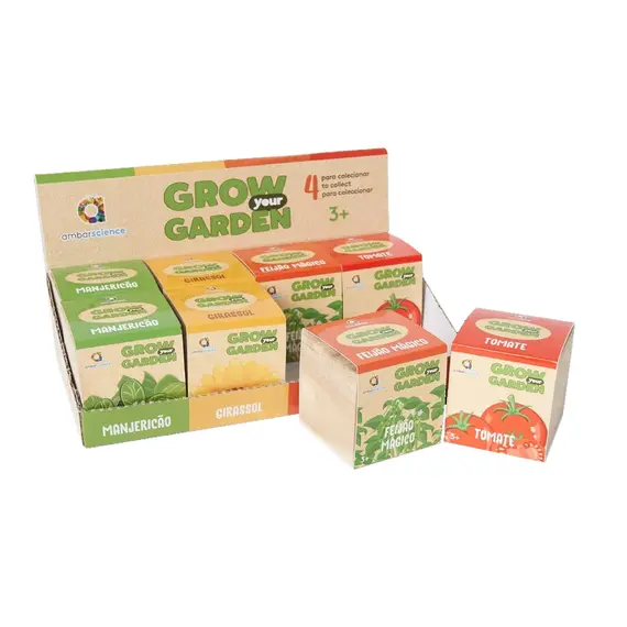 Kit Grow Your Garden Ambarscience Expositor 8unidades | Jardim e Cultivo
