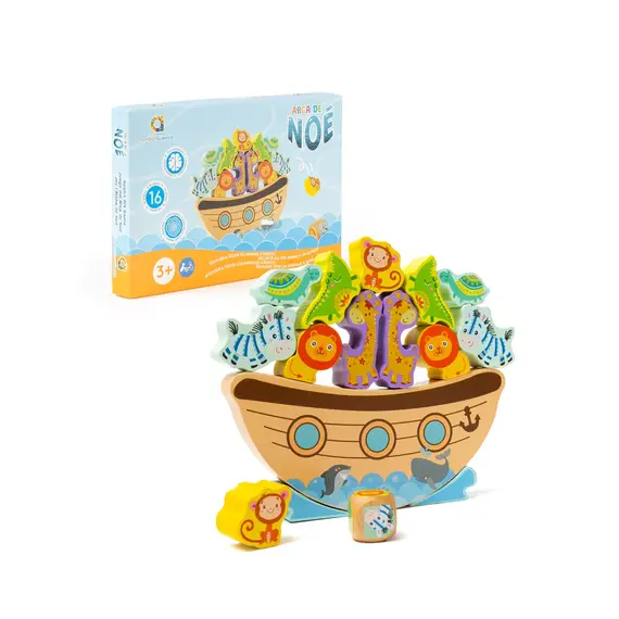 Jogo Arca de Noé Ambarscience - Brinquedo Educativo em Madeira para Crianças | bluepixel.pt