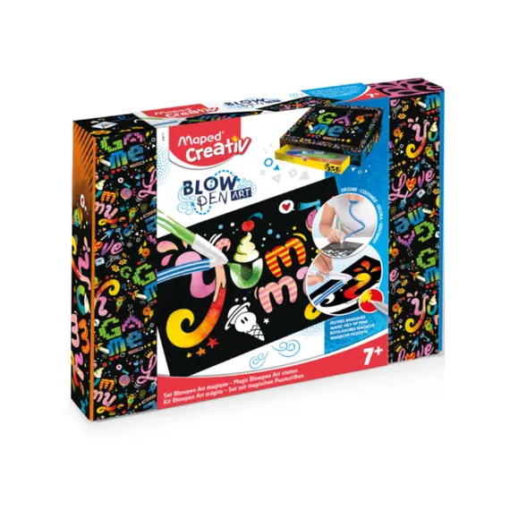 Caneta de Sopro Art Magic MAPED - Caixa Criativa para Expressão Artística | bluepixel.pt