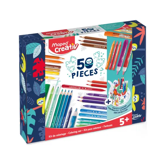 Kit Colorir 50 Peças Maped | Material de Arte para Crianças na bluepixel.pt