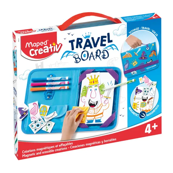 Kit Viagem Magnético Princesa e Cavaleiro MAPED | Diversão portátil para crianças