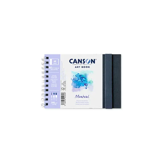 Caderno Canson Artbook Montval A5 300g 48 folhas | Loja BluePixel