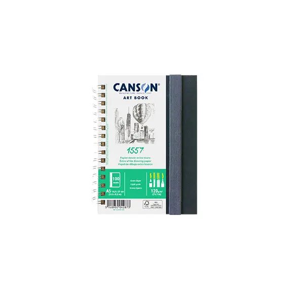 Caderno Canson Artbook A5 120g 100 folhas - Material artístico de alta qualidade na bluepixel.pt