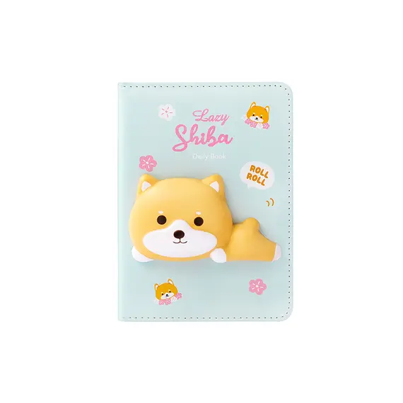 Bloco Notas 157x112mm Squishy Lazy Shiba - 96 Folhas | Loja BluePixel