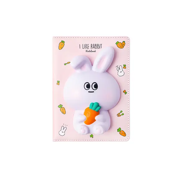 Bloco Notas Squishy I Like Rabbit 194x165mm | Loja online BluePixel