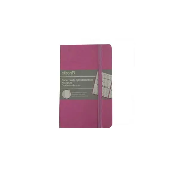 Bloco Notas Pautado ALBAN Rosa 14,2x9,6cm - 96 Folhas | Loja BluePixel