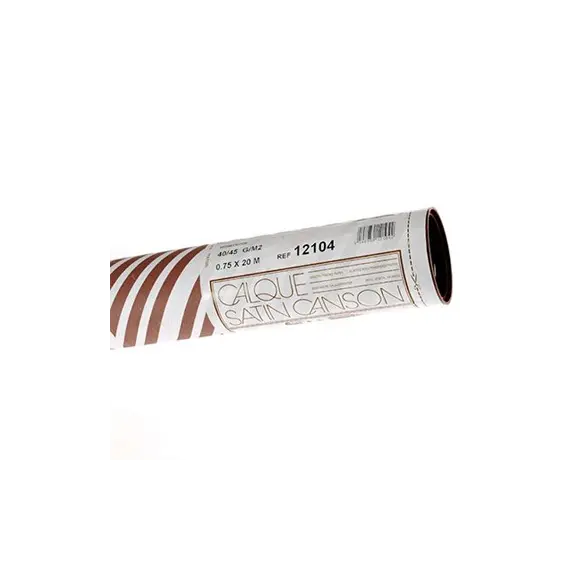 Rolo de Papel Canson Tracing Satin 0,750x20m 40g/m² | Material de Desenho Artístico