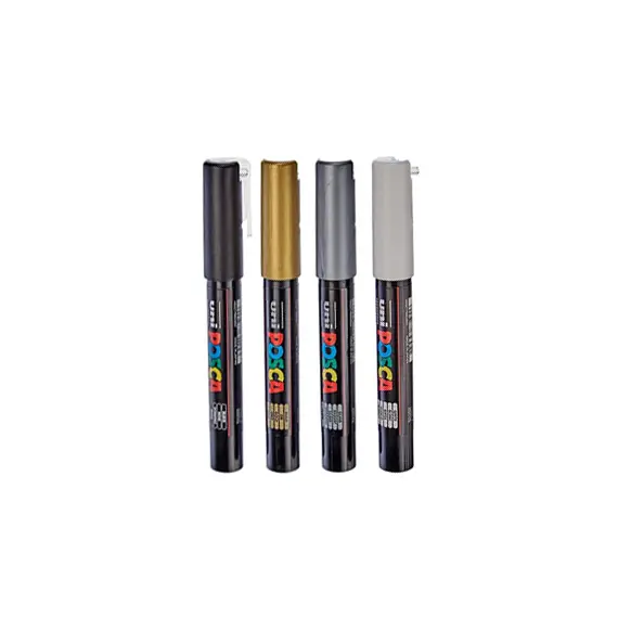 Marcador Posca PC-1M 0,7mm em 4 Cores | Marca POSCA | Loja BluePixel