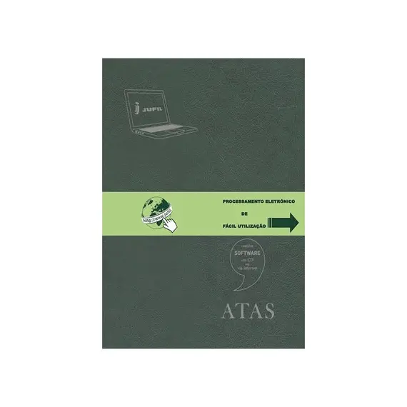 Livro+Software (Atas) Jufil 60 Folhas A4 Laser - Organização e Registos em Português de Portugal