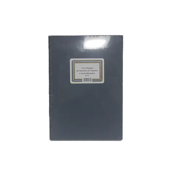 Livro Ponto Registo de Horário de Trabalho e Alterações | NEUTRAL - Loja BluePixel