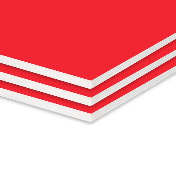 Placa K-Line Vermelha 5mm 50x70cm Pack 40un - Sinalização de Alta Qualidade | Sadipal