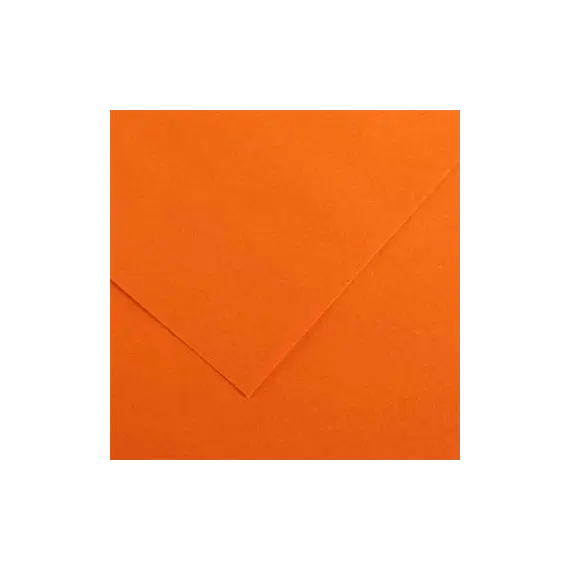 Cartolina Laranja 50x65cm Canson 185g - Papel de Alta Qualidade para Artesanato e Desenho