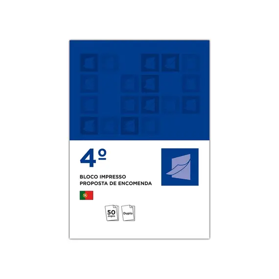 Blocos Impressos NEUTRAL Proposta Encomenda 155x215mm com Duplicado | Loja BluePixel