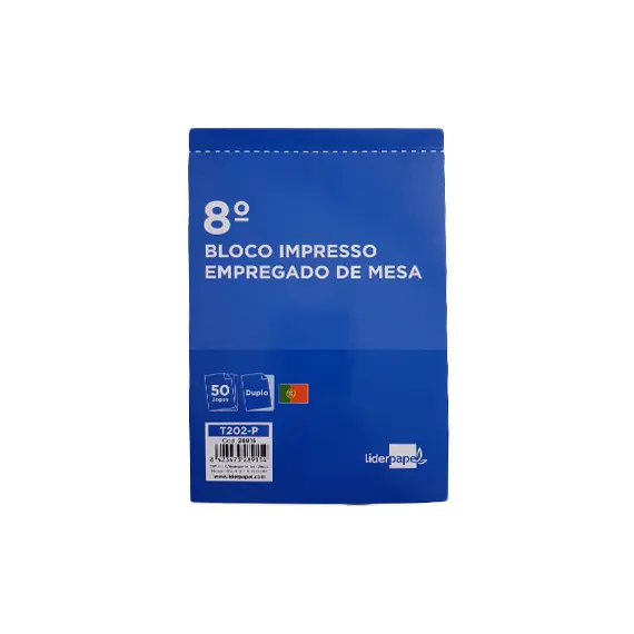 Bloco Empregado de Mesa Duplicado NEUTRAL | Organização Profissional para Escritórios