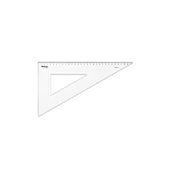 Esquadro Plástico Cristal 30cm Aristo Geocollege AR23630 | Ferramentas de desenho técnico