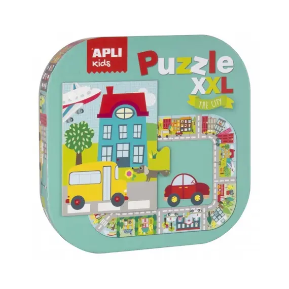 Puzzle XXL Cidade 20 Peças APLI - Brinquedo Educativo e Divertido para Crianças na bluepixel.pt