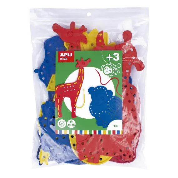 Jogo Sensorial Apli Formas Animais - Conjunto de 6 Peças Educativas para Crianças | bluepixel.pt