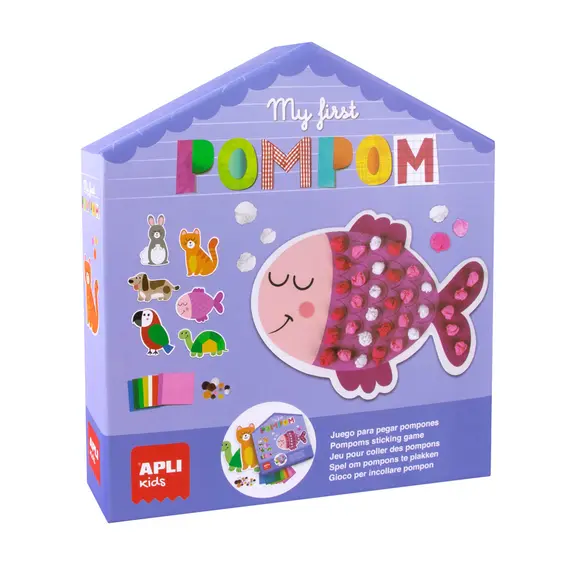 Jogo Educativo Apli My First Pomponsem | Brinquedo Infantil de Aprendizagem para Crianças
