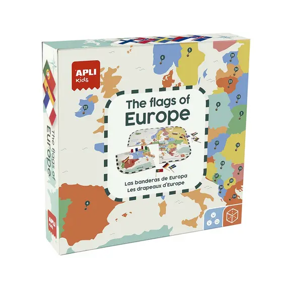 Jogo Educativo Puzzle Bandeiras da Europa Apli | Aprendizagem Divertida para Crianças