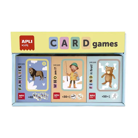 Jogo de Cartas Apli Kids com 3 Temas - Expositor 9 unidades | Loja BluePixel