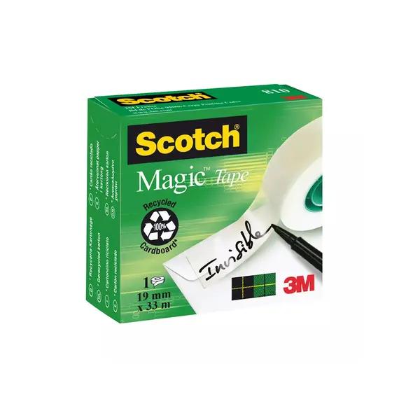 Fita Adesiva Scotch Magic 19mmx33m - Rolo 1 unidade | bluepixel.pt