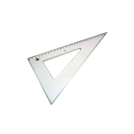 Esquadro Plástico Cristal 60G 29cm SMARTD | Ferramenta de Medição de Qualidade