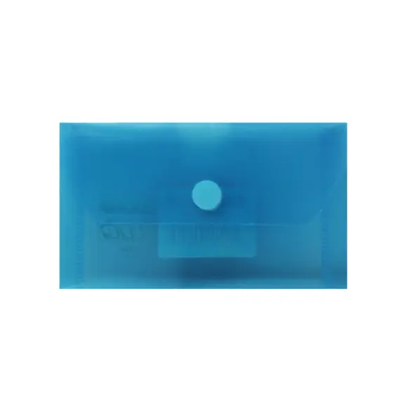 Bolsa Envelope 105x65mm com Fecho Velcro Plástico Azul | HFP - Loja BluePixel