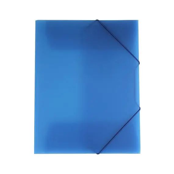 Pasta Plástica A4 com Elásticos Azul HFP - Organização e Proteção de Documentos