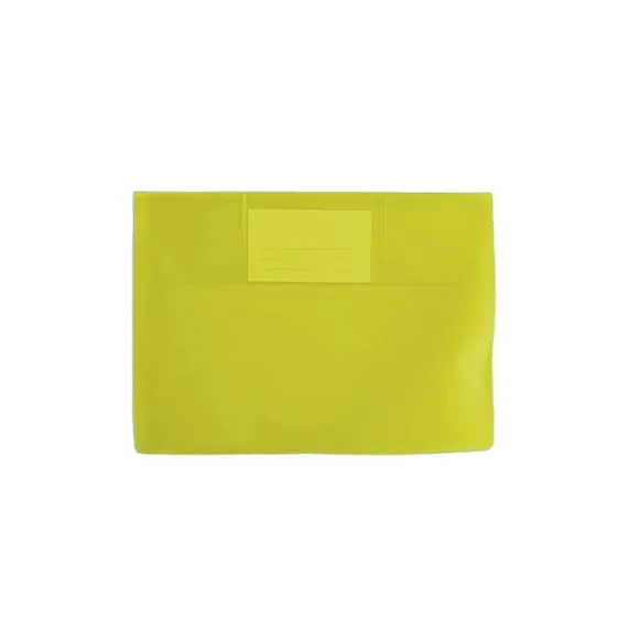 Bolsa Envelope A5 PVC Visor Transparente Amarelo - Pack 10 | Neutroal