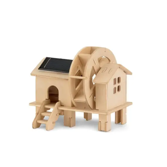 Puzzle 3D Moinho de Vento e Água AmbarScience | Brinquedo Educativo e Científico