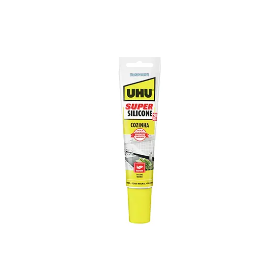 Super Silicone Cozinha Transparente UHU 150ml - Vedação e Reparação de Alta Qualidade