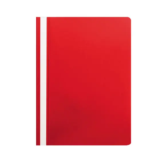 Classificador Capa Transparente Vermelho 1un - Organização Prática na bluepixel.pt
