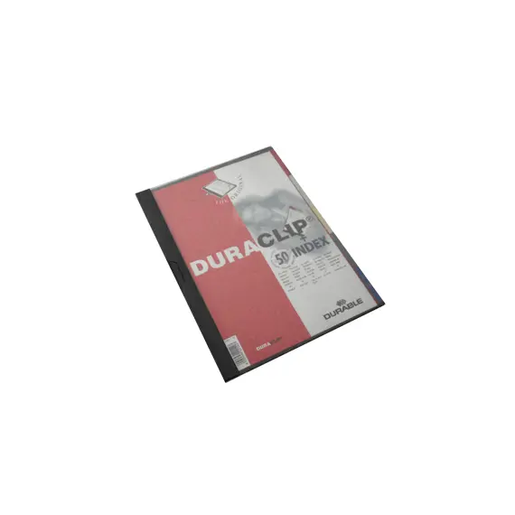 Classificador Clip Durable 2235 Preto com 5 Separadores - Organização eficiente de documentos