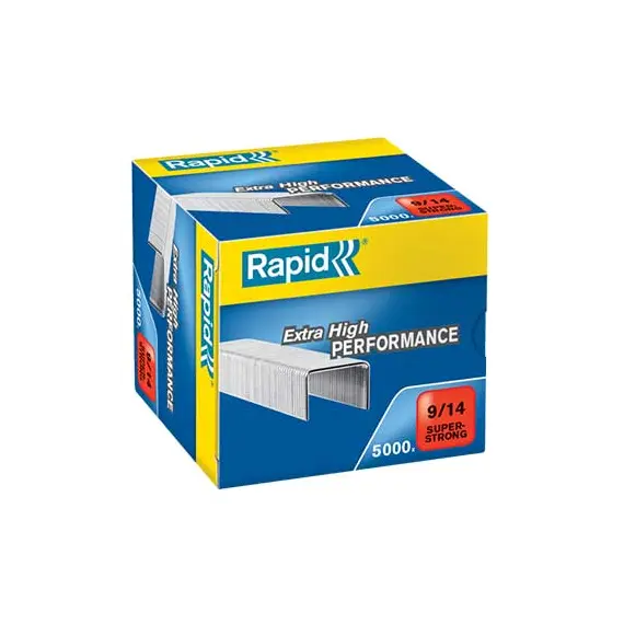 Agrafos 9/14 Rapid (80/110 Folhas) Cx5000un - Material de Escritório de Alta Qualidade