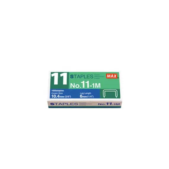 Agrafos Max 11-1M (35 Folhas) Caixa 1000 Unidades | Loja BluePixel