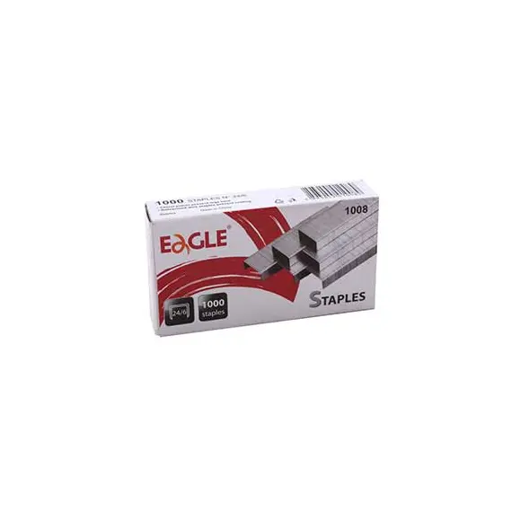 Agrafos Eagle 24/6 (2/20 Folhas) Cx1000un | Material de Escritório de Qualidade