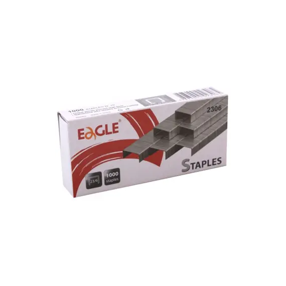 Agrafos Eagle 23/06 - Caixa com 1000 unidades para agrafadores 10/40 folhas | bluepixel.pt