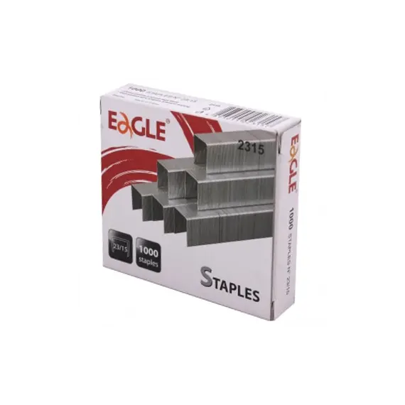 Agrafos Eagle 23/15 (80/110 Folhas) Cx1000un - Material de Escritório de Qualidade