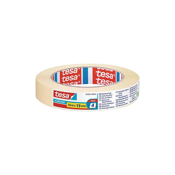 Fita Adesiva Crepe TESA 19mm x 50m - Alta Qualidade para Embalagens e Reparações