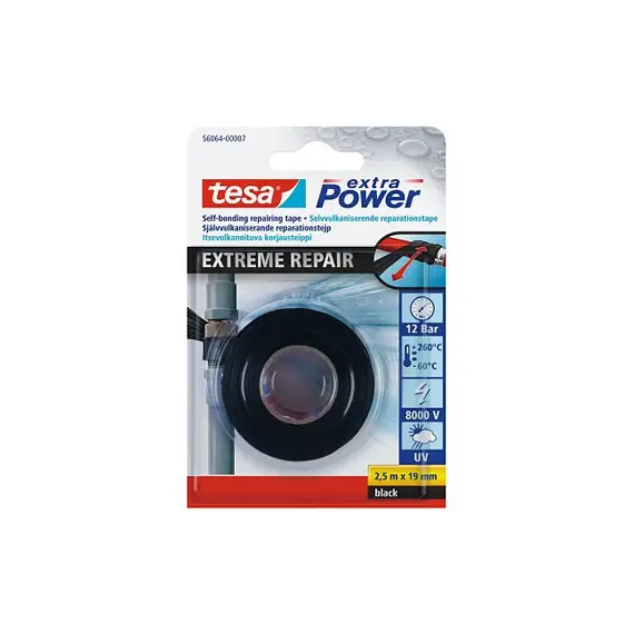 Fita Adesiva TESA Extreme Repair Transparente 19mm x 2,5m - Reparações Fortes e Duradouras