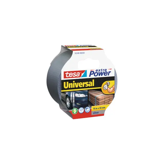 Fita Adesiva Tecido Tesa Extra Power Cinza 50mmx10m | Loja BluePixel