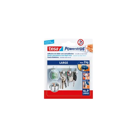Recarga Tiras Gancho Tesa Powerstrips 50mm x 20mm - Pack de 10 | Loja BluePixel
