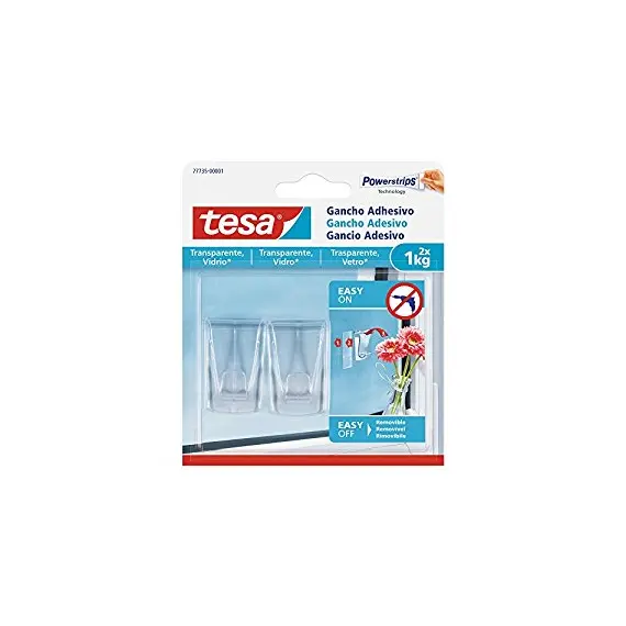 Gancho Adesivo Tesa Powerstrips 1kg - Fixação forte e fácil de remover | bluepixel.pt