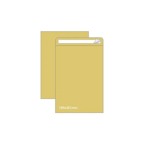 Envelopes Saco Kraft 184x261mm 080g NEUTRAL - Pack 250 unidades | bluepixel.pt