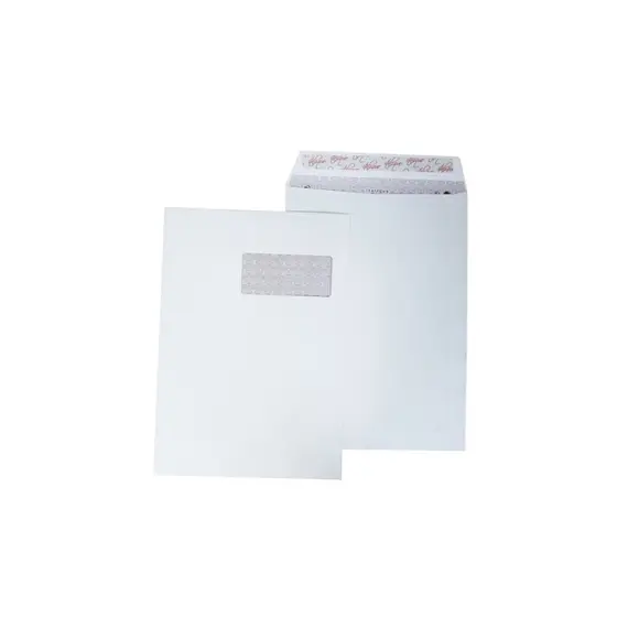 Envelopes Saco C4 Branco 229x324mm com Janela 090g NEUTRAL - Pack de 250 unidades