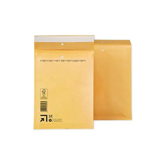 Envelope Almofadado Kraft 150x215mm 75g - Pack de 3 | Neutro
