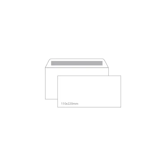 Envelopes DL 110x220mm Branco Autoadesivos 90g - NEUTRAL | BluePixel.pt